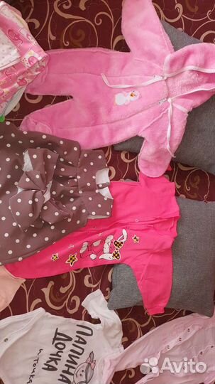 2 Пакета вещей для девочки 56 68