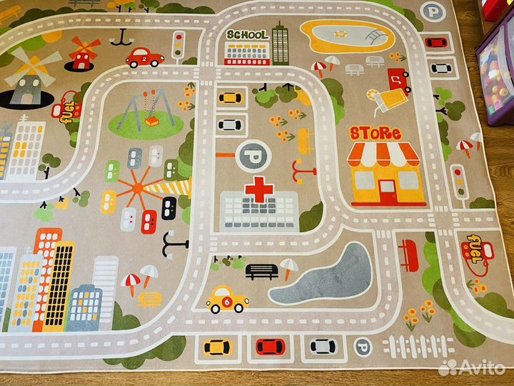 Игровой ковер в детскую для мальчика