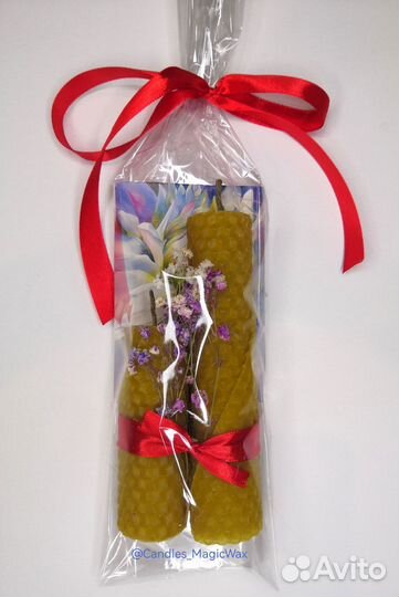 Подарочный набор восковых свечей