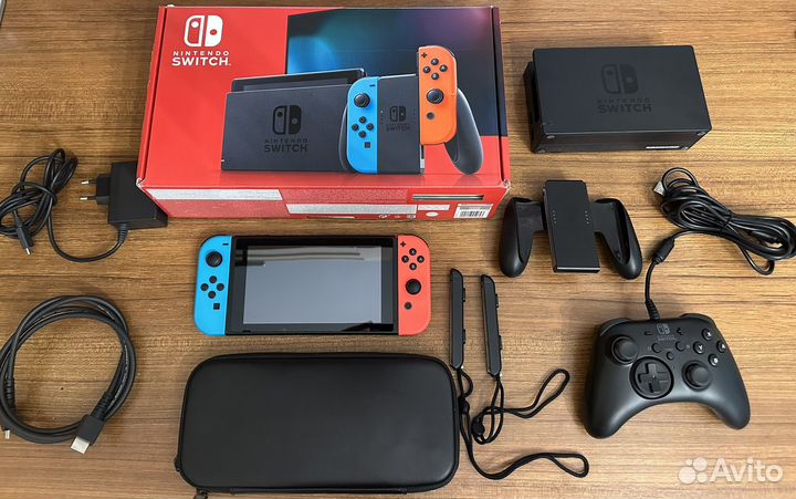 Прошитая nintendo switch neon 2 rev 128gb
