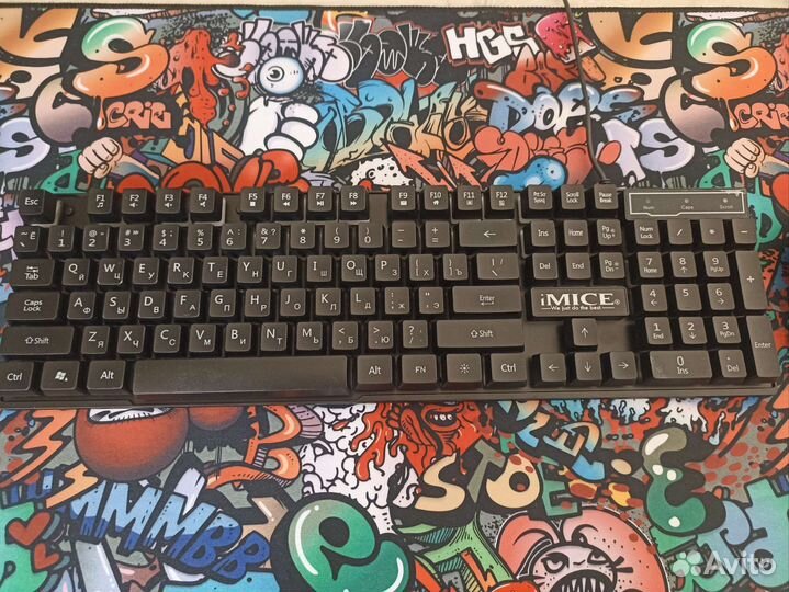 Игровой комплект RGB клавиатура мышь коврик