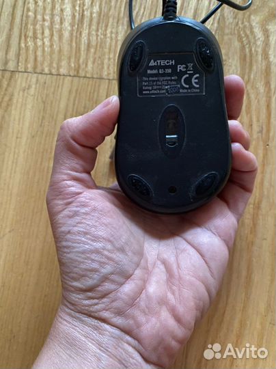 Компьютерная мышь рабочая USB A4tech