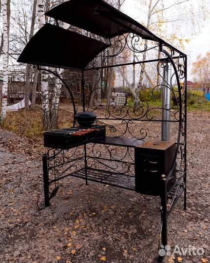 Мангал с крышей
