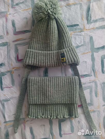 Шапка и шарф детские