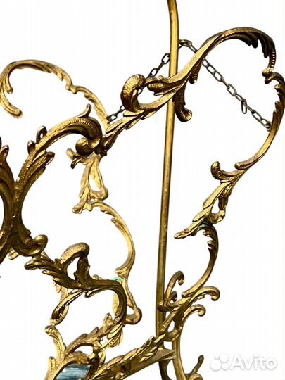 Антикварная газетница из бронзы