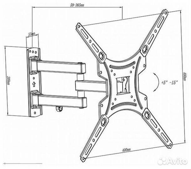 Кронштейн для телевизора Aspect Line-25W (белый)