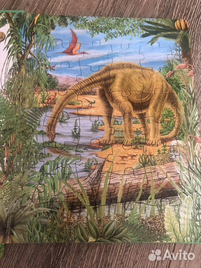 Пазлы larsen книги про динозавров