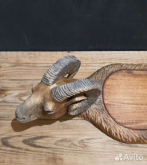 Доска поднос - блюдо для подачи мяса шашлыка Баран