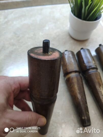 Винтажные ножки для шкафа СССР дубовые