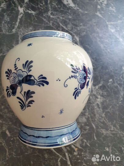 Ваза и Тарелка на стену Delft Blauer,Германия