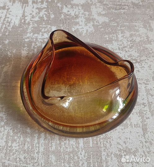 Пепельница СССР, цветное стекло