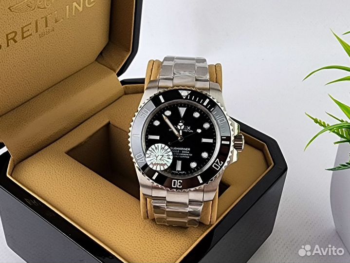 Часы мужские rolex submariner black без даты