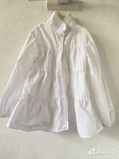 Zara рубашка на девочку 128