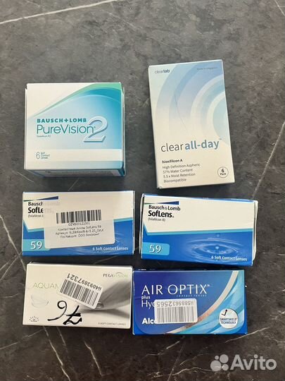 Линзы контактные