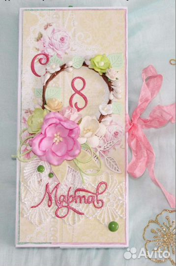 Открытки и шоколадницы к 8 марта