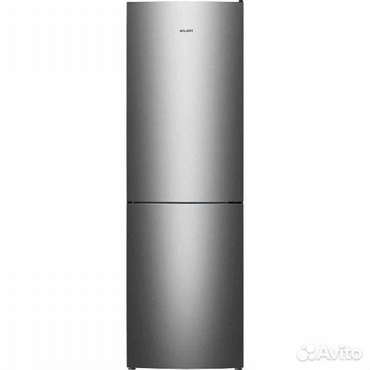 Холодильник атлант. Новый. 187 см. Серебристый
