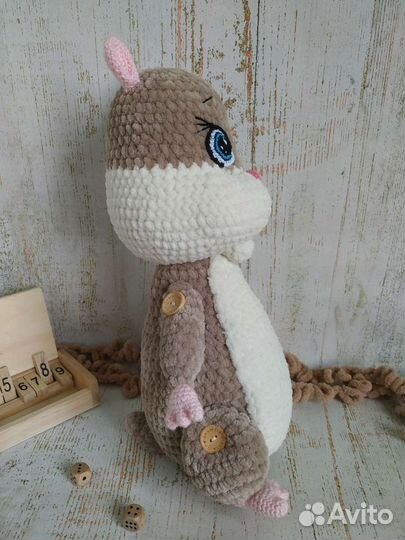 Игрушка хомячок ручная работа