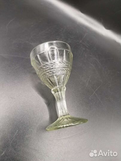 Рюмка Лафитник Стекло старинная