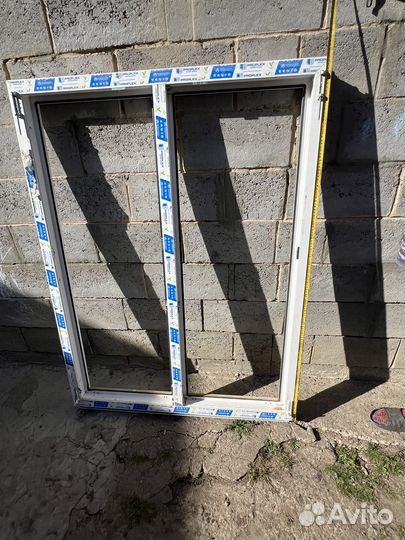 Окно+ дверь трехкамерный стеклопакет