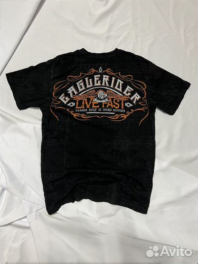 Affliction&Eagle Rider t-shirt biker rock revival