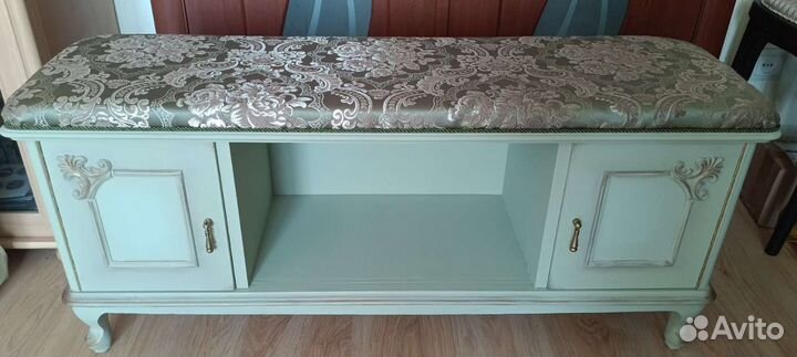 Банкетка/тумба из массива дерева