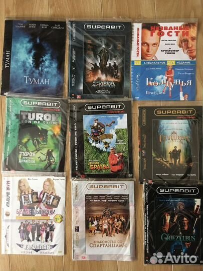 Фильмы dvd9 на дисках в коробочках