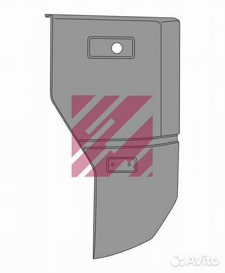 Угол бампера 1ая серия правый Renault