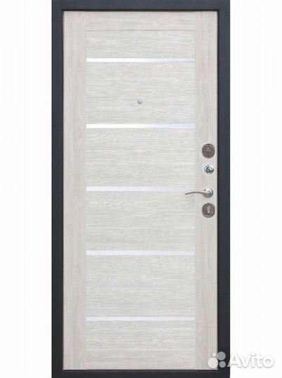 Двери входные Гарда муар царга лиственница беж