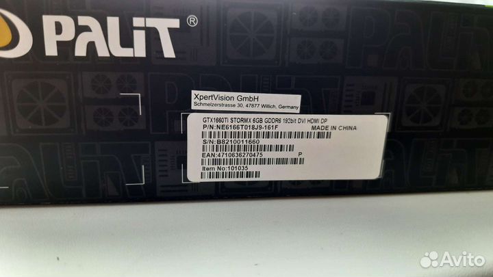 GTX 1660 TI Storm X 6gb