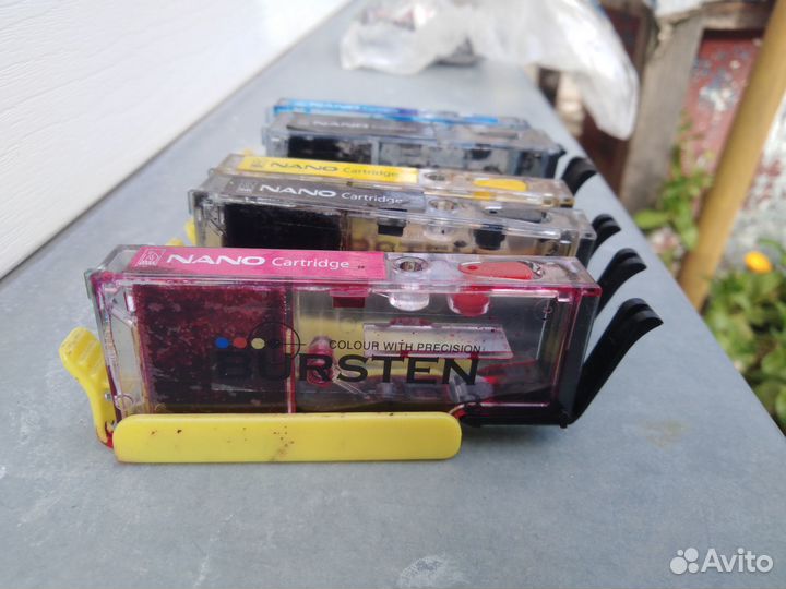 Картриджи цветного принтера canon