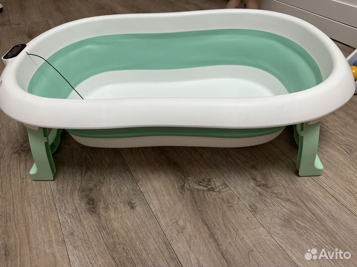 Ванночка для купания складная с термометром