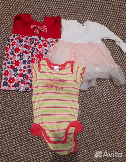 Вещи для девочки пакетом 74-80