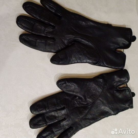 Перчатки женские кожаные