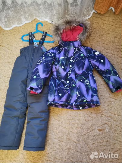 Зимний костюм для девочки 116/ 122