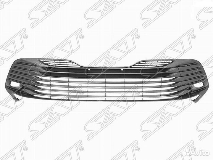 Решетка в бампер toyota camry 18-21 серая