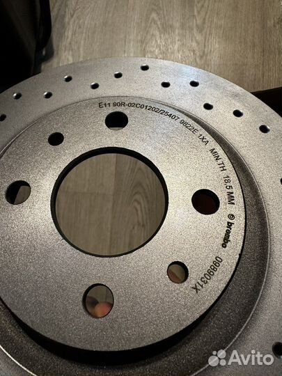 Диск тормозной передний (2шт) Brembo priora/kalina