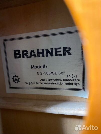 Акустическая гитара brahner