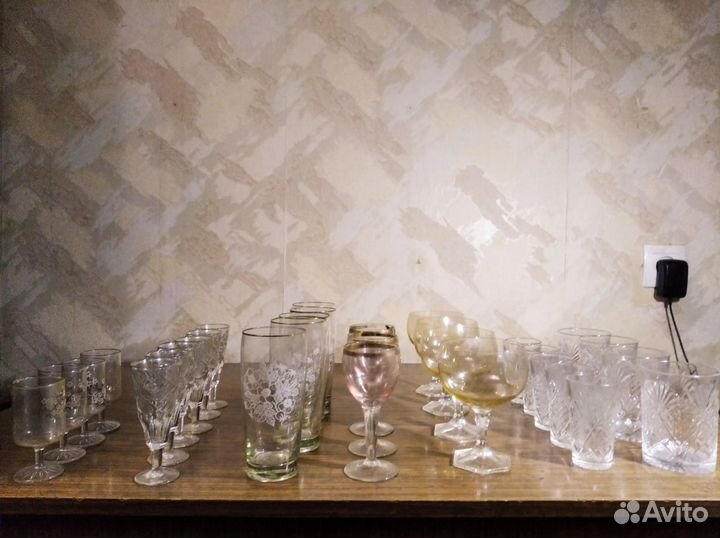 Хрустальные бокалы СССР