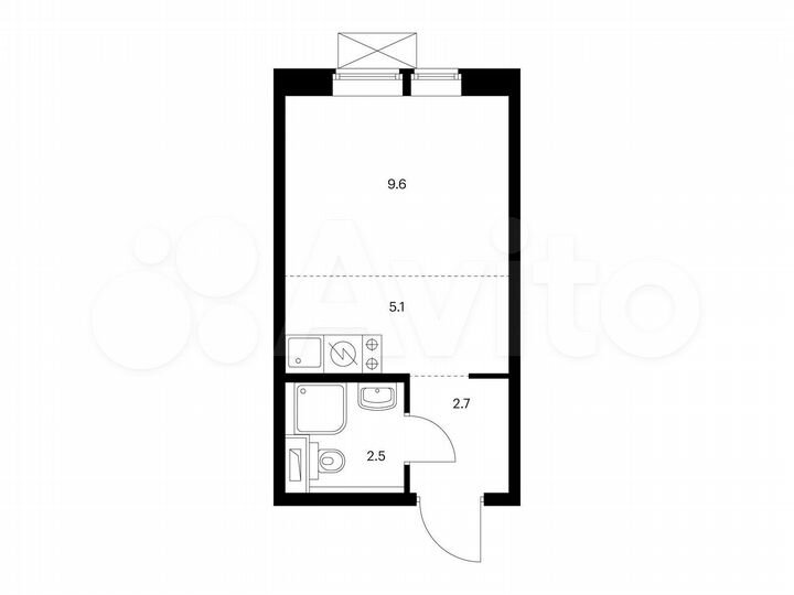 Квартира-студия, 19,9 м², 11/17 эт.