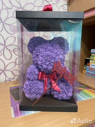 Медведь из роз