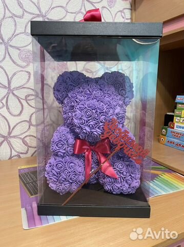 Медведь из роз