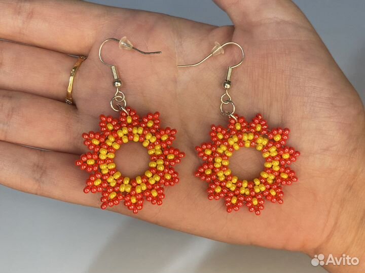 Серьги из бисера