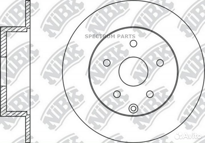 Nibk RN1440 Диск тормозной зад