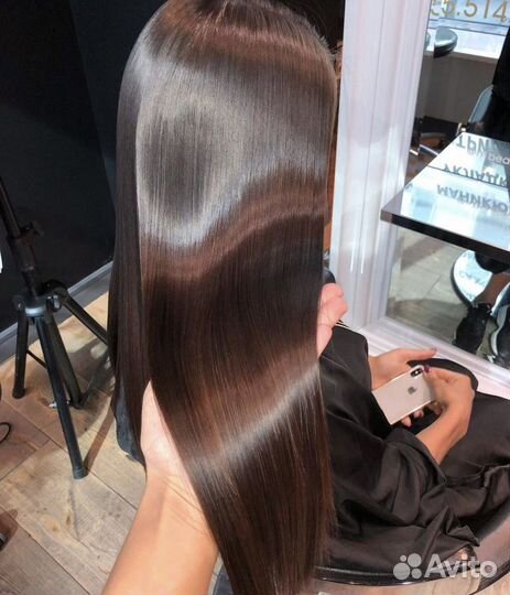 Обучение кератиновому выпрямлению волос