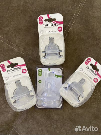 Соски бутылочные Twistshake S M