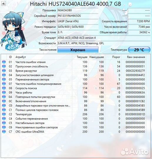 Жёсткий диск HDD 3.5