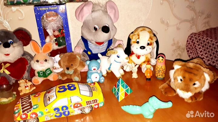 Мягкие игрушки ссср,зайцы,лошадки, дед мороз
