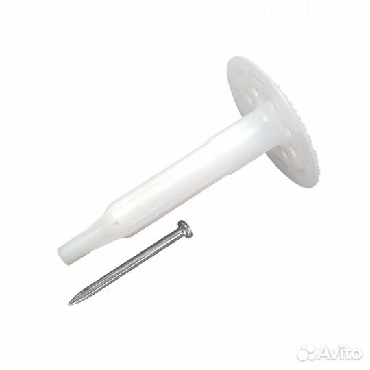 Тарельчатый дюбель гриб с гвоздем для монтажных пистолетов IN40 (200 шт/уп) fedast