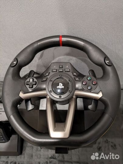 Игровой руль с педалями RWA hori для PS и пк