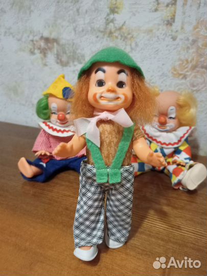 Кукла клоун ГДР игрушка